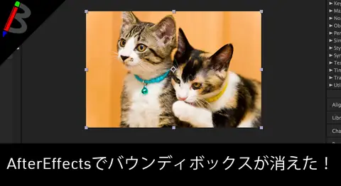 Featured image of post After Effectsでバウンディングボックスが出ない時の対処